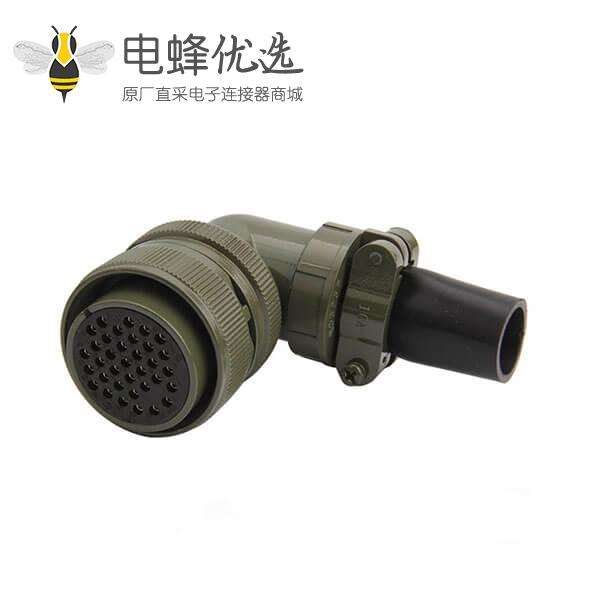 替代圆形MS3108A28-15S防水连接器35芯航空插头