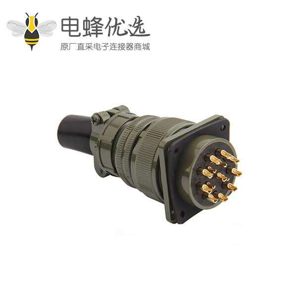 14P连接器MS3102A28-20P方形插座航空插头