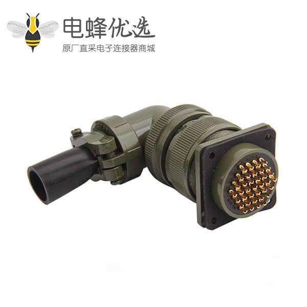 37P防水连接器MS3102A28-21P多芯数航空插头