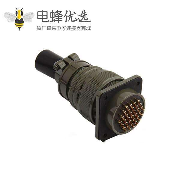 37P防水连接器MS3102A28-21P多芯数航空插头