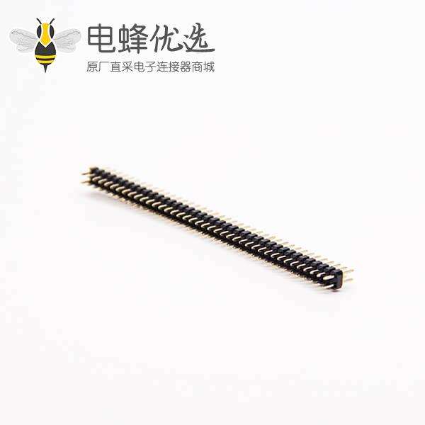 2.0mm排针单塑双排连接器80pin直式180度穿孔