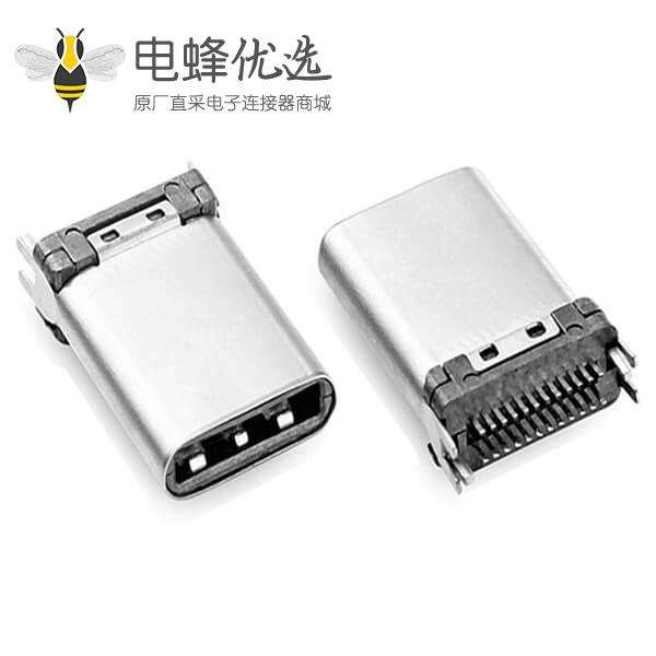 24p SMT 贴片 type c 3.1公座立式贴片USB连接器