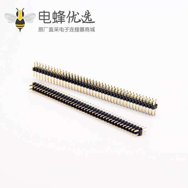 2.0mm排针单塑双排连接器80pin直式180度穿孔