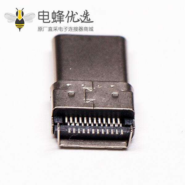 usb type c端口沉板式公头贴板接PCB板