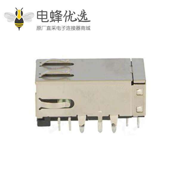 千兆RJ45插座10/100 Mbit带灯8P8C母座