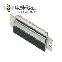 D-sub78 pin母头焊线 冲针插座钢体焊接类型