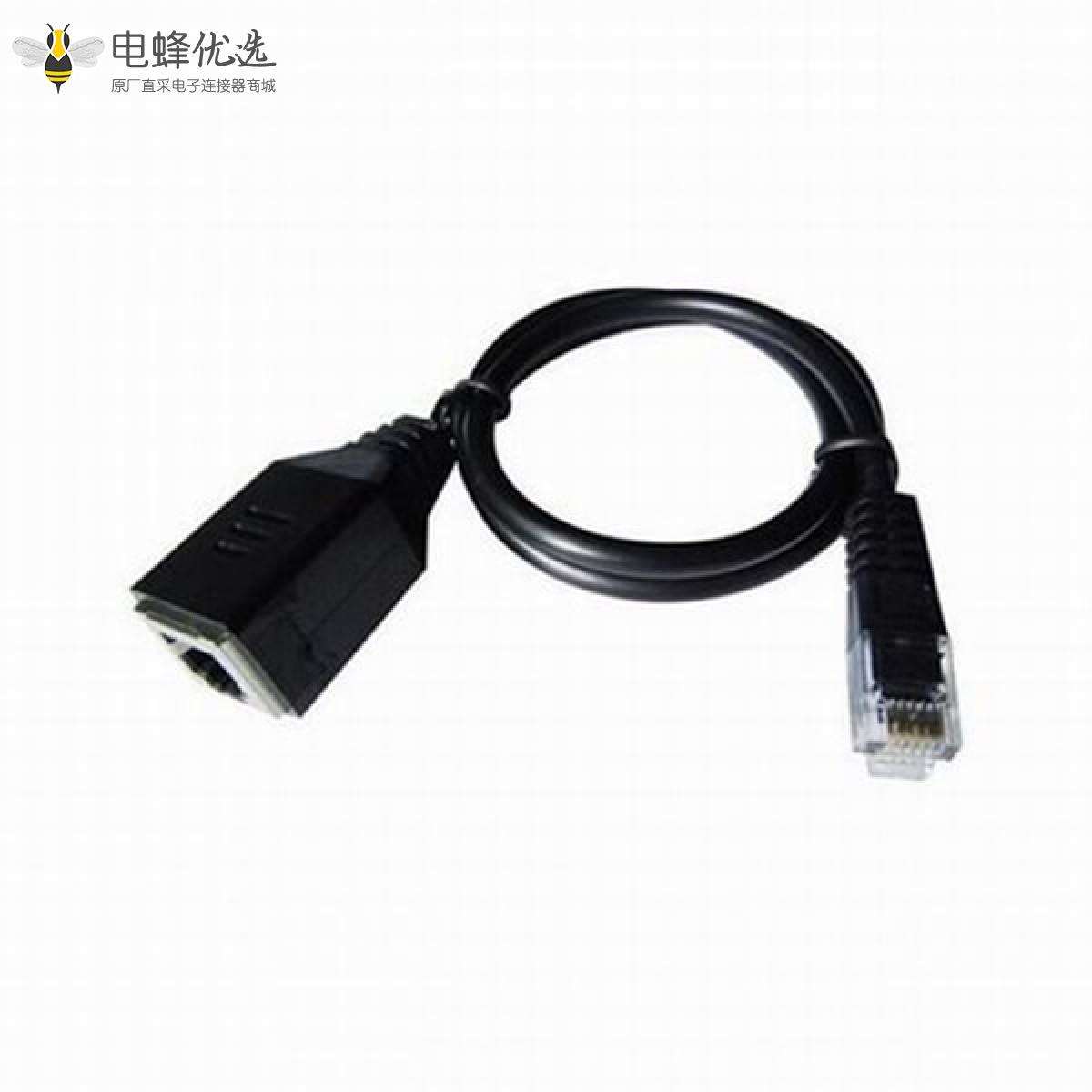 RJ45延长线公母高品质电话网络转接线30CM