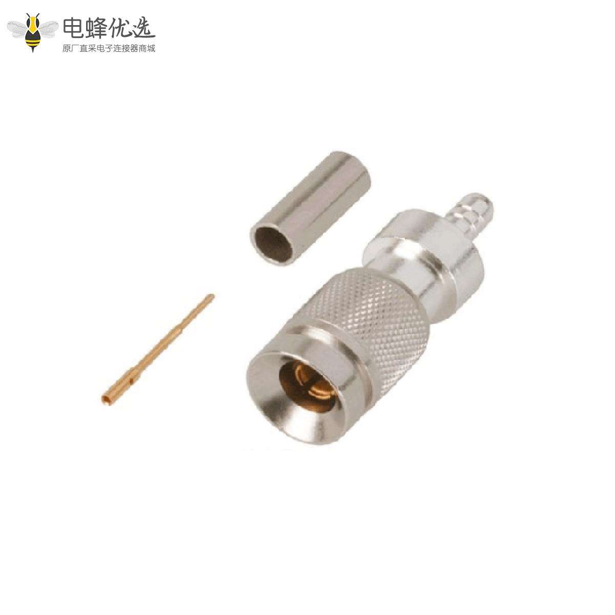 1.0 / 2.3连接器直线75Ω插头焊接端子用于电缆安装