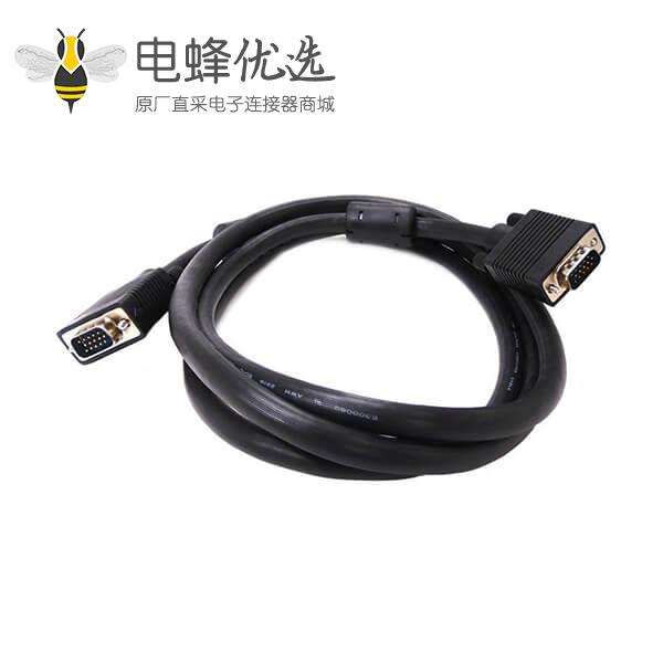 VGA电缆HD15公对公高品质电缆,带铁氧体抑制噪音 1 - 150英尺长
