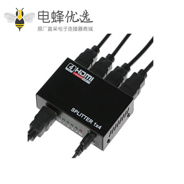 HDMI 分配器 1*4高清视频接口转换1.3V