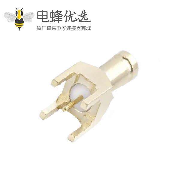 1.0 / 2.3连接器PCB安装直75Ω插座焊接端接标准6GHz镀金