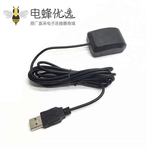 低价28dBi高增益GPS信号接收黑色天线接USB