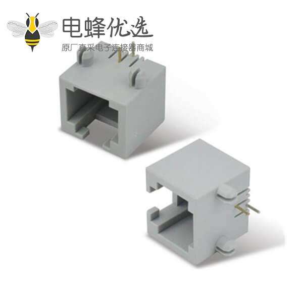 网口插座RJ45 RJ11母座6P2C电信设备插座母座非屏蔽不带灯