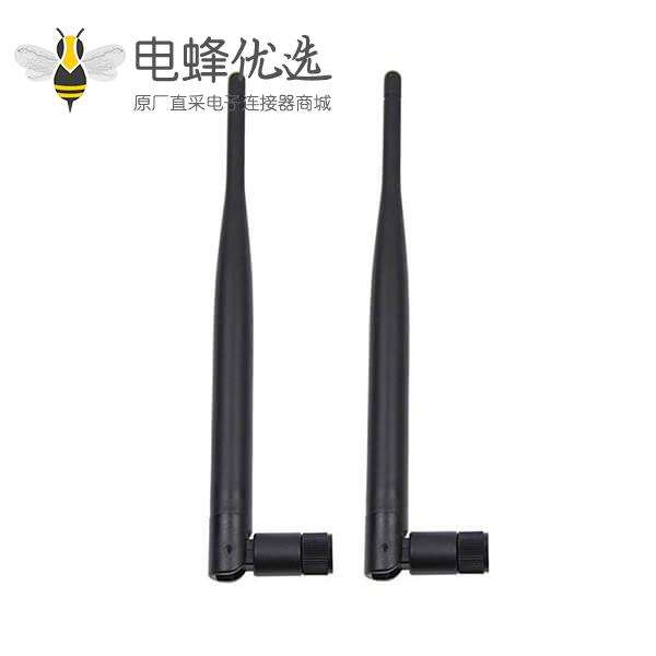 3dBi 2.4GHz 5.8GHz双频WiFi反极SMA天线接2条U.fl/IPEX线材