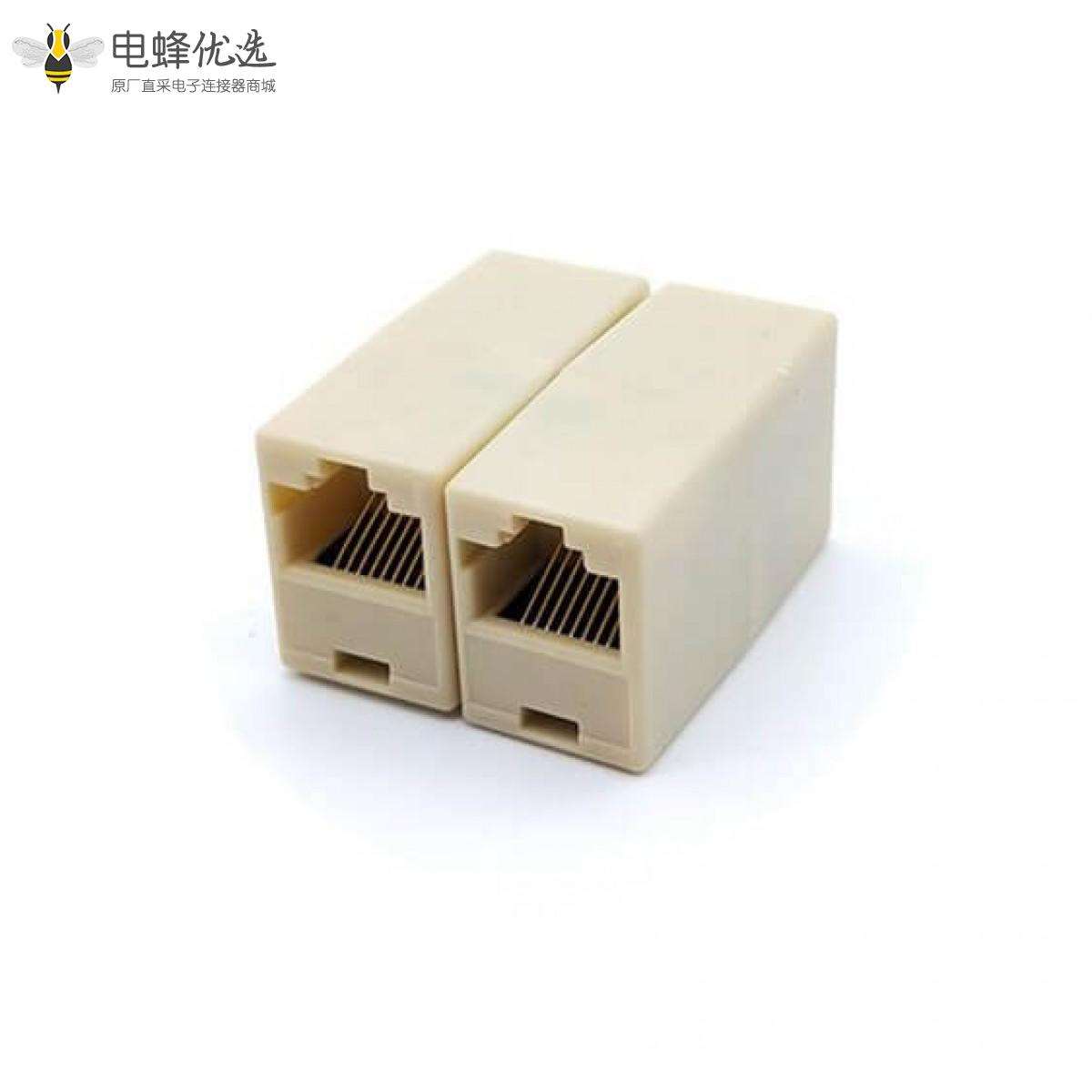 RJ45网络直通头网线延长转换头转接头母转母