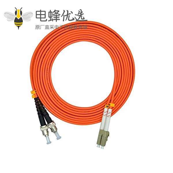 光纤跳线生产厂家专供LC转ST双工多模50/125μm OM2 3米