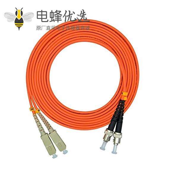 SC ST光纤跳线线长3米 50/125μm OM2双工多模