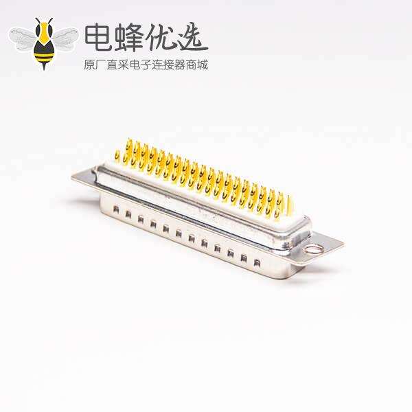78 Pin D sub连接器公头高密度直式焊线式接头白色胶芯原厂直发