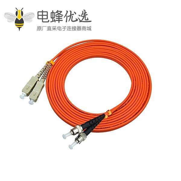 SC ST光纤跳线线长3米 50/125μm OM2双工多模