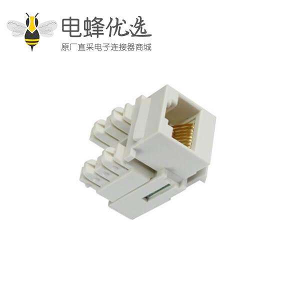 RJ45模块直通CAT5E网络模块网线连接器