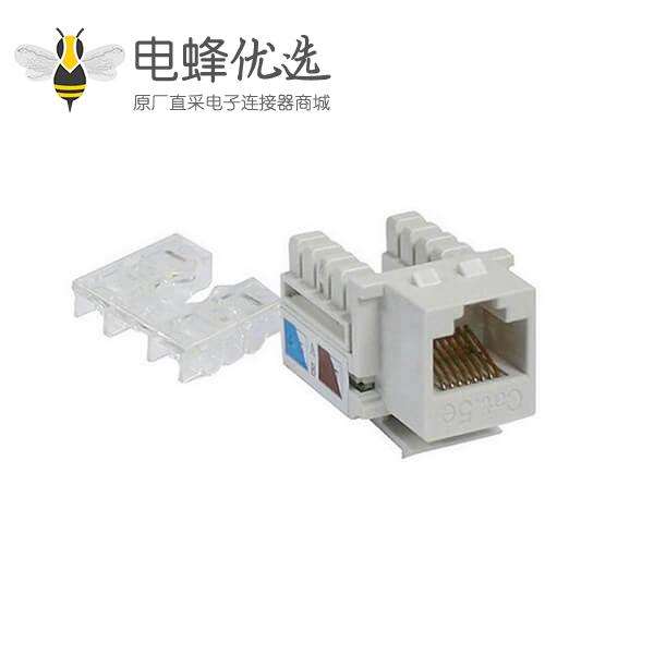 RJ45模块直通CAT5E网络模块网线连接器