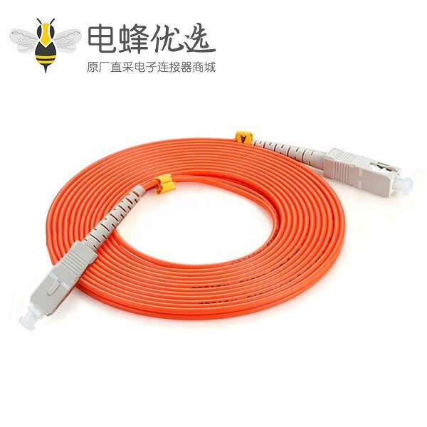 SC-SC光纤跳线线长3米单工多模OM1
