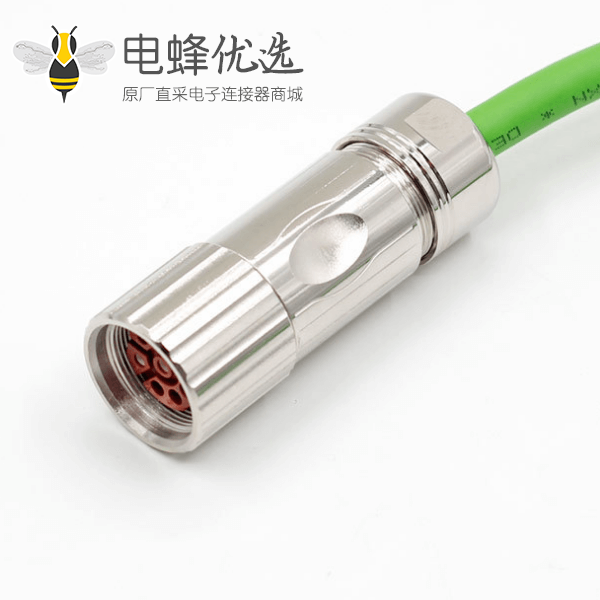 M23连接器线缆7芯母插头信号灯专用连接器