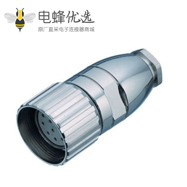 623系列M23连接器19芯电源连接器19芯母头焊线式插头623-19A