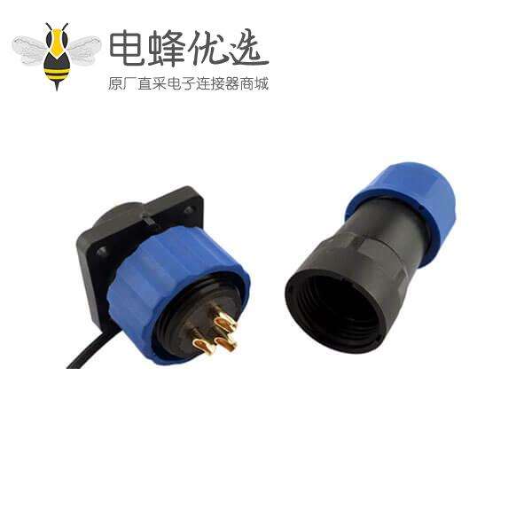 防水电缆连接器SP17 5芯航空插头插座
