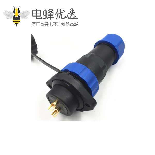 SP21圆形航空插头插座 10芯防水连接器 sp21 10芯