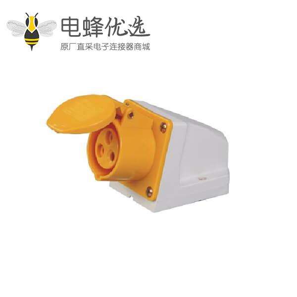 CEE工业插座IP44 IEC60309 32A 3芯明装插座