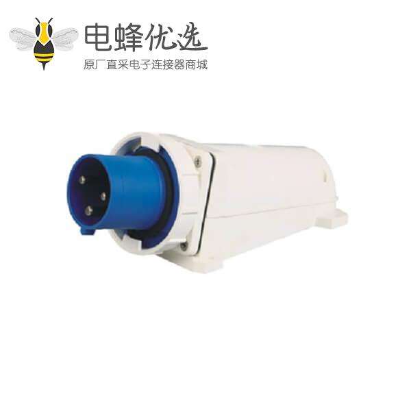 明装针形插座 125A 3芯 220V IP67防水