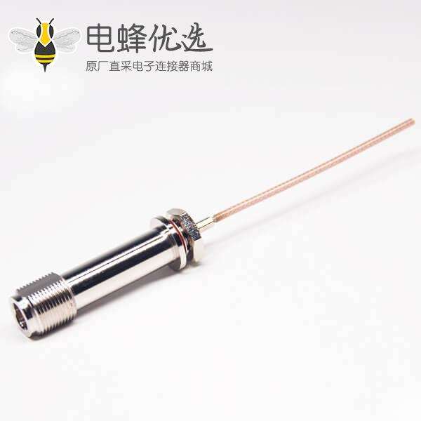 N射频连接器母头后锁板接RG316线线长10cm