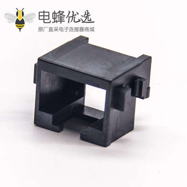 rj45(8p8c)插座黑色塑胶外壳沉板贴板非屏蔽
