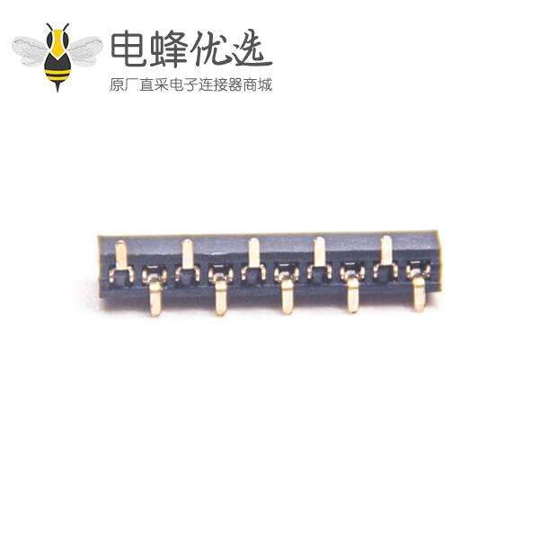 1.27mm单排排母10PIN错位贴片连接器X3