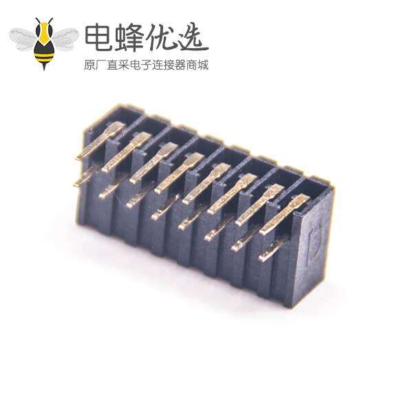 侧插排母连接器2.0mm间距弯式单塑插板2X8PIN2pcs