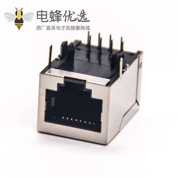 RJ45单网口模块化全屏蔽网络接口DIP接PCB板8p8c