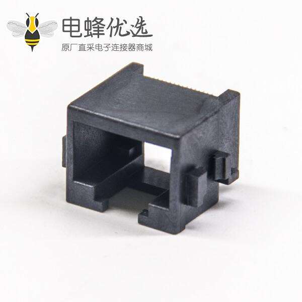 插座 smd rj45 8p8c连接器正口全塑穿孔式