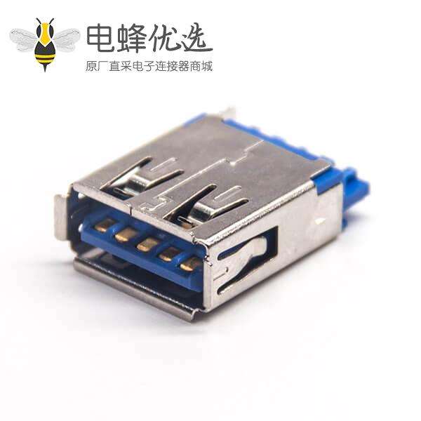 USB3.0 A母插板180度铜壳1U''无卷边