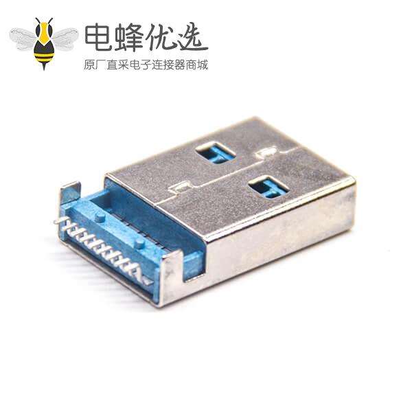 usb3.0长体公座90度接PCB