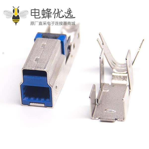 USB 3.0 B公焊线三件套1U''自动焊预加锡