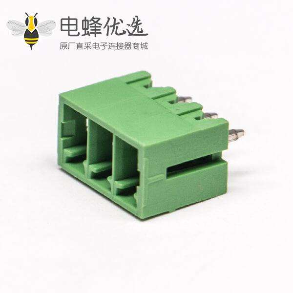 绿色接线端子台对应插针插拔式PCB端子压接接线