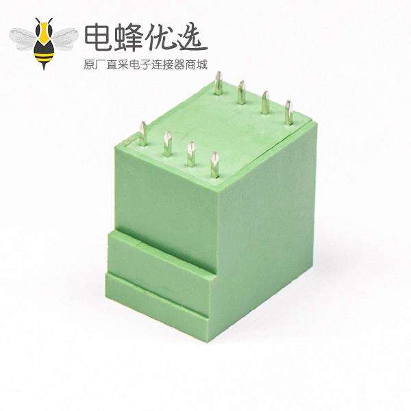 8芯接线端子双排方形直式绿色接PCB板端子座