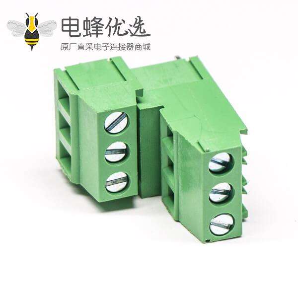 螺钉接线端子2层私心表贴插孔式绿色端子接线
