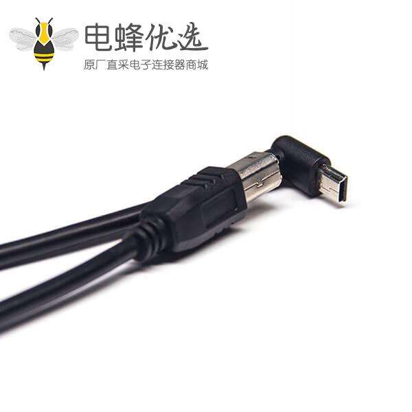 usb2.0 mini usb下弯头公转usb b直头公新品发售