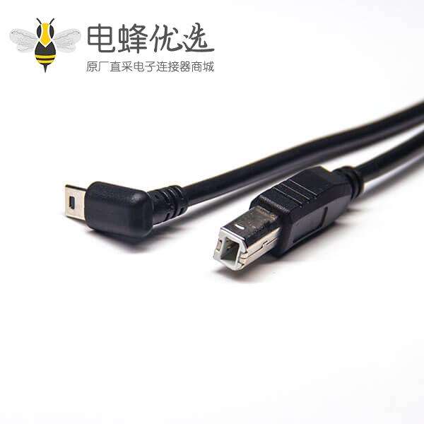 usb2.0 mini usb下弯头公转usb b直头公新品发售