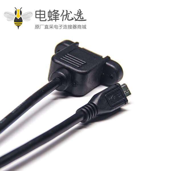 usb b型母座2.0 usb线材转micro usb直公头