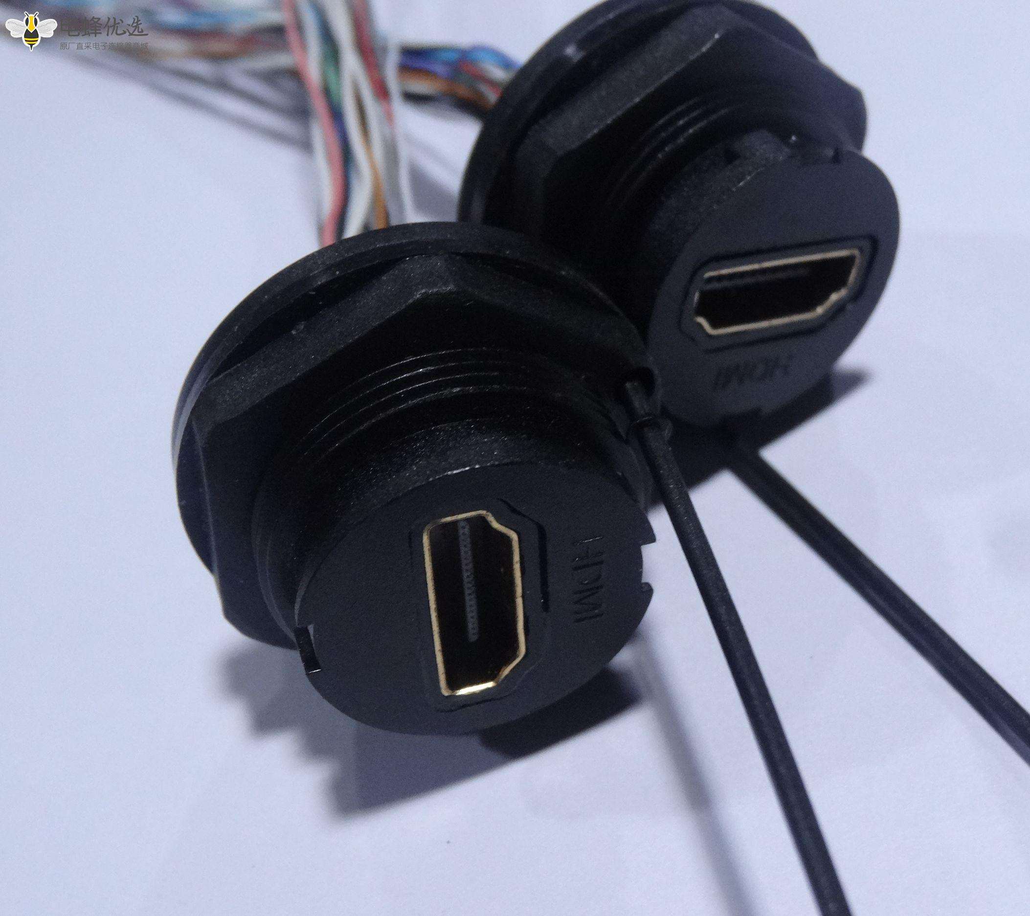 HDMI AF 防前锁M25-1.5 插座连线