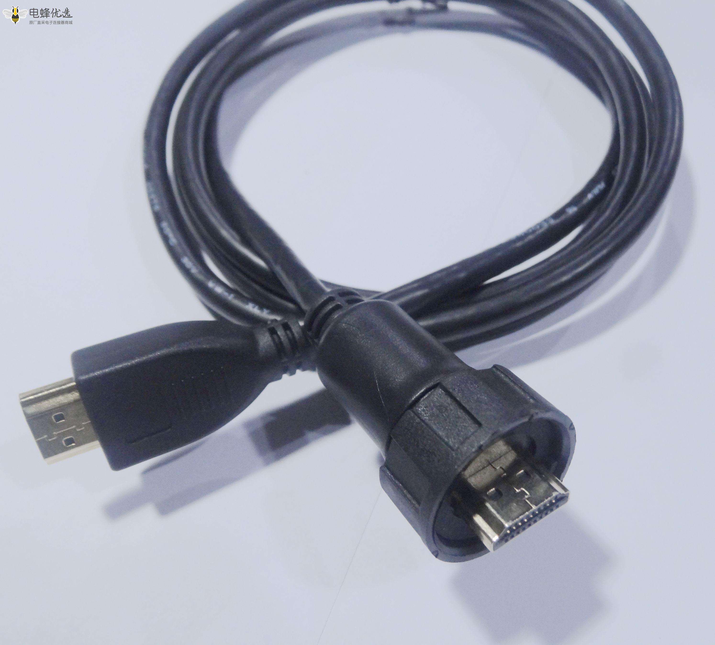 HDMI 公防水 转 公头 IP67 Waterproof cable