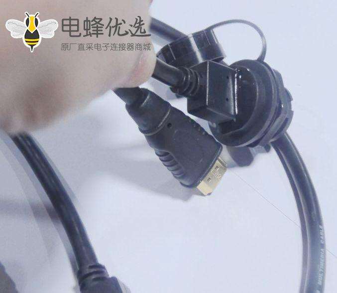 HDMI AF 防水-HDMI 公头 带硅胶软盖 连接线